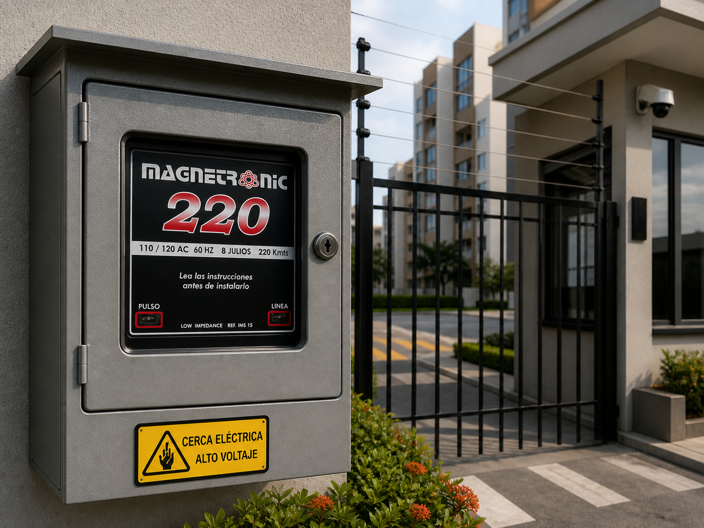 Equipo para cerca residencial